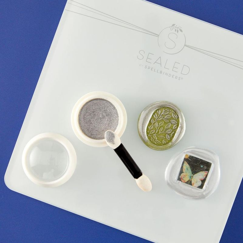 Spellbinders Wax Seal Powder From Clear Seal Maker Tool-Silver Bullion