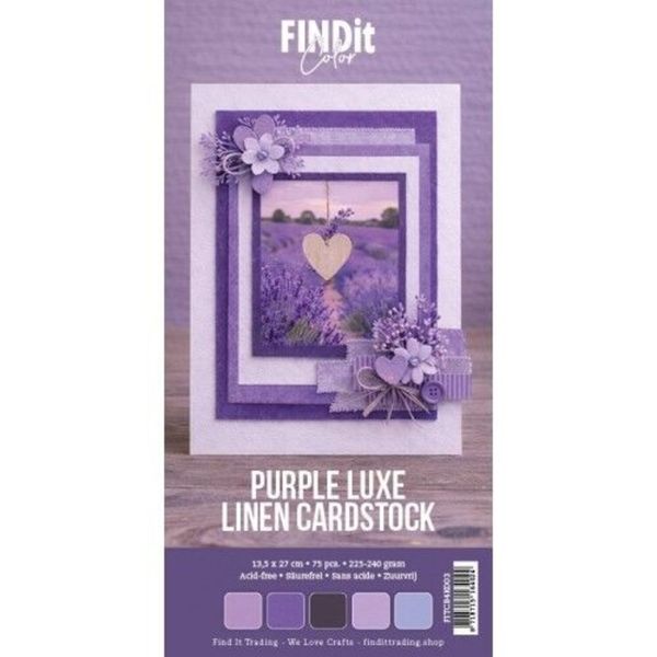 Linen Cardstock 4K Purple Luxe (75pcs)
