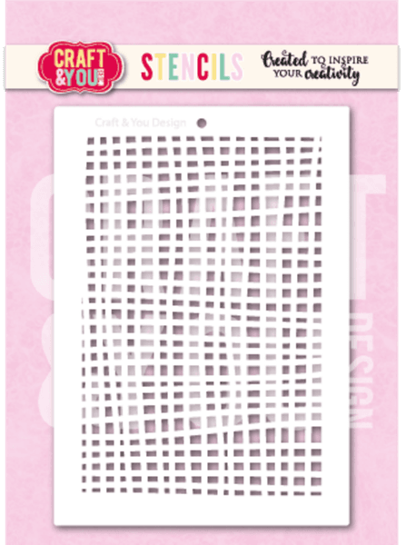 Grid A6 Stencil 