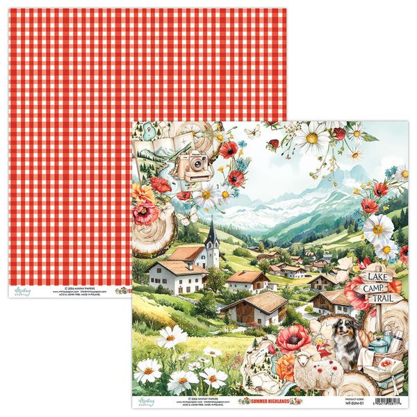 Summer Highlands 12x12 Inch Scrapbooking Paper Set 