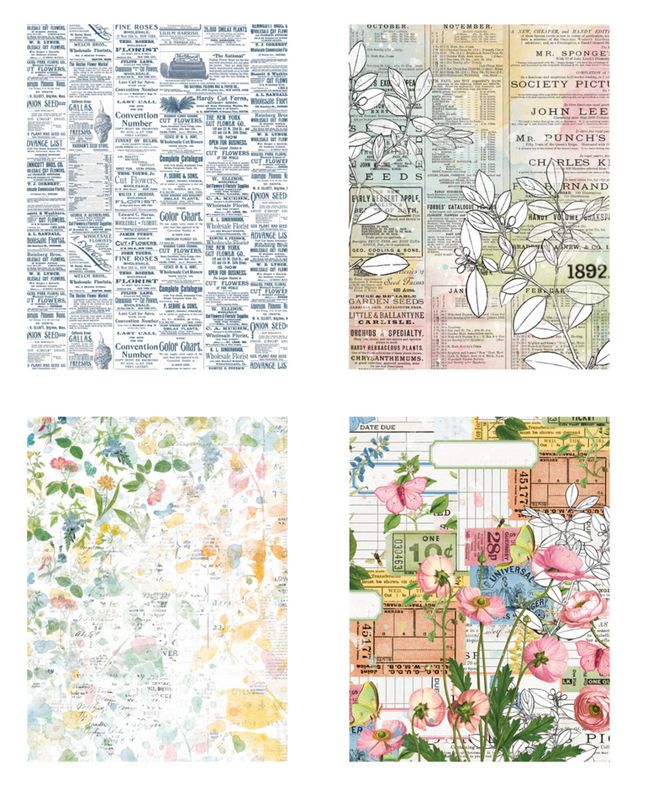 Field Notes 6x8 Inch Decoupage Paper (12pcs)