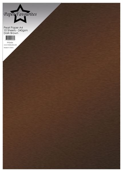 Dark Brown A4 Pearl Paper 240gsm (10pcs) 