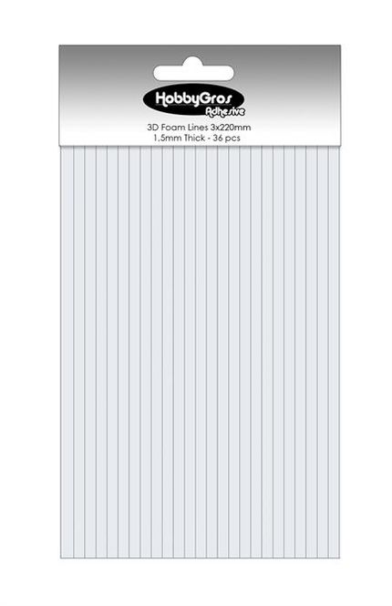Hovedbilde HobbyGros - 3D Foam - Lines - ...