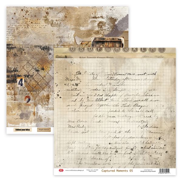 Captured Moments 12x12 Inch Paper Set 250gsm (12sheets) (CPS-CM30-12)