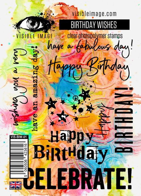 Hovedbilde Birthday Wishes A6 Stamp Set