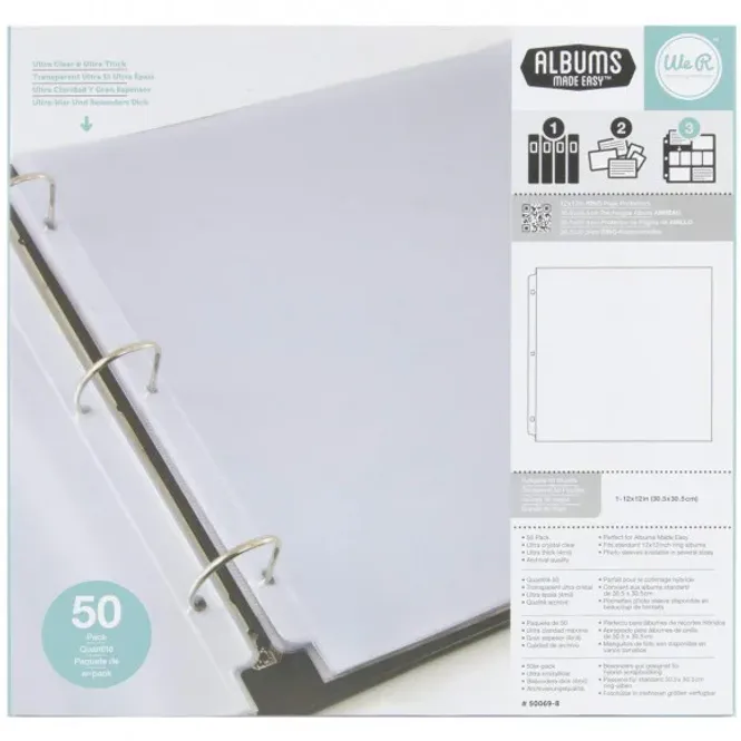 Hovedbilde Page protectors 50pcs - 12x12 ...