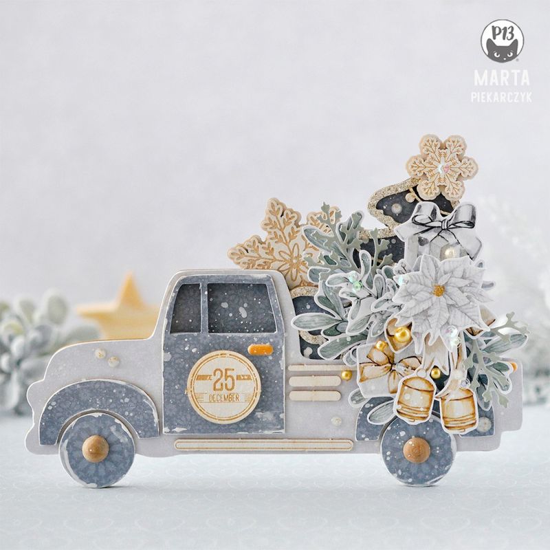LIGHT CHIPBOARD EMBELLISHMENTS CHRISTMAS CHARM 03