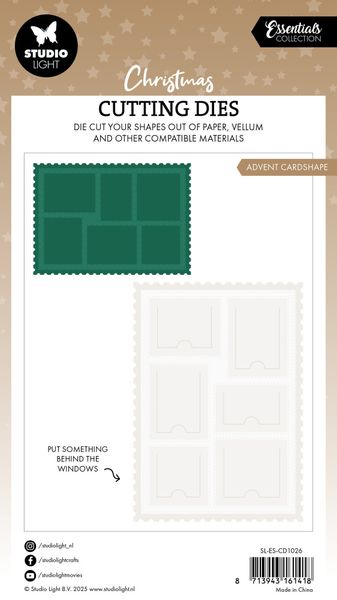 Advent Cardshape Christmas Cutting Die