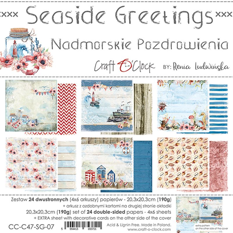 Seaside greetings - 8x8