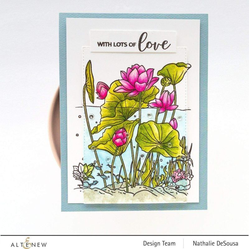 Paint-A-Flower: Lotus Outline Stamp Set