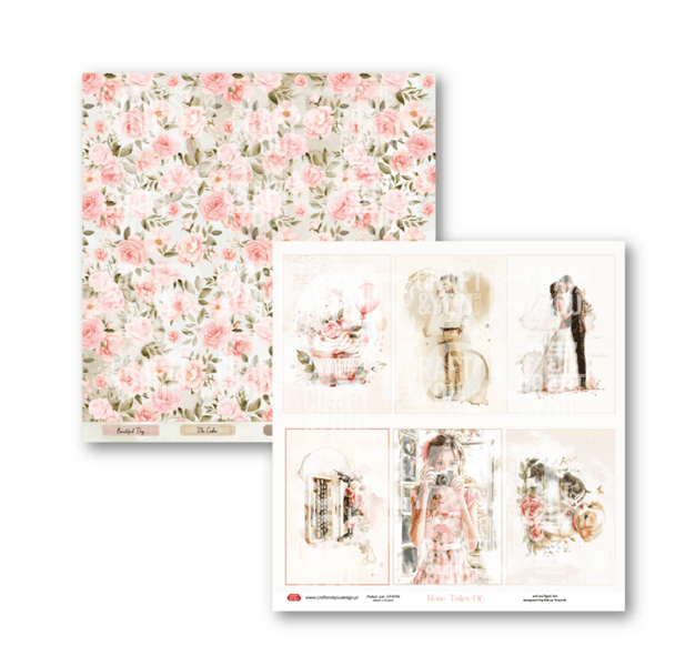 Rose Tales 12x12 Inch Paper Set 250gsm (12sheets)