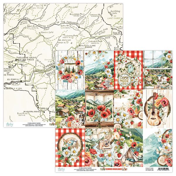 Summer Highlands 12x12 Inch Scrapbooking Paper Set 