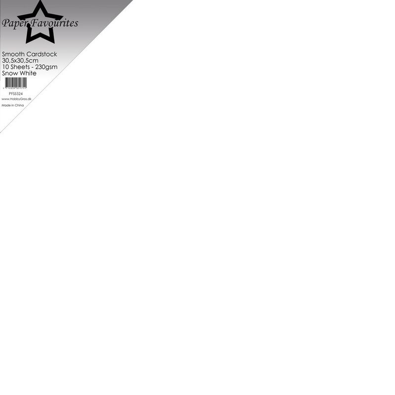 Snow White 12x12 Inch Smooth Cardstock 220gsm (10pcs)