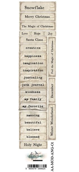 Fabric inscriptions - The Magic of December