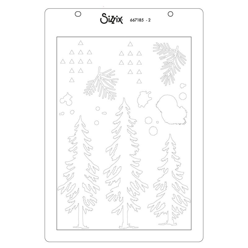Clear Stamps Set w/ Stencils Set Outdoor Essentials (13+1pcs) by 49 & Market 