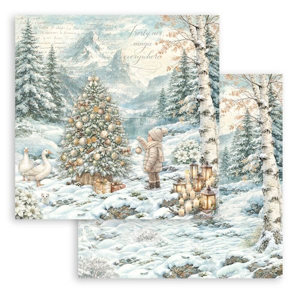 White Christmas 8x8 Inch Paper Pack by Cristina Radovan