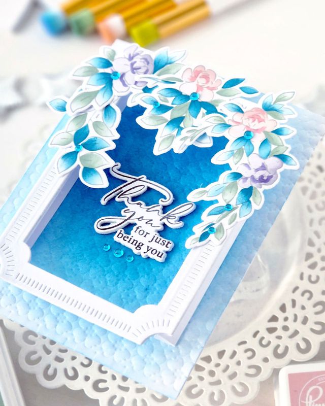 Vines & roses - clear stamp