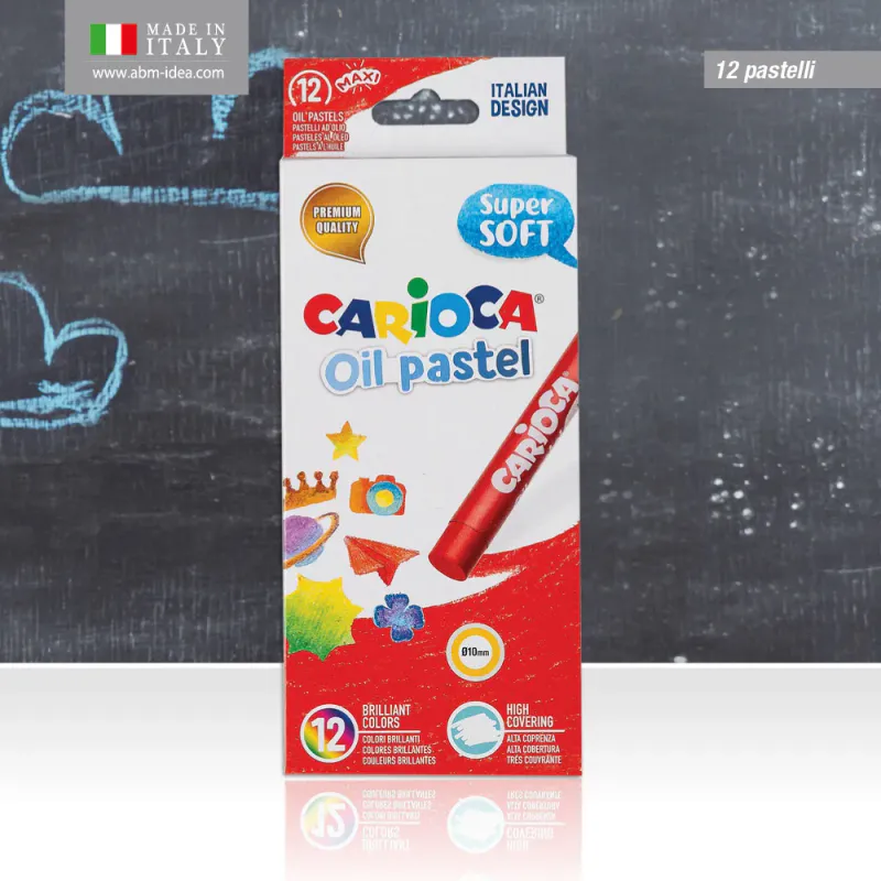 CARIOCA Box Of 12 Oil Pastel Maxi Oil Pastels