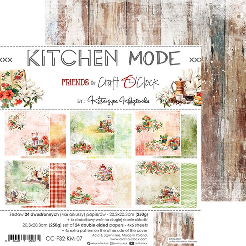 KITCHEN MODE - A SET OF PAPERS 8x8