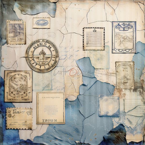 SUMMER ADVENTURES - A SET OF PAPERS 20,3X20,3CM - MIX