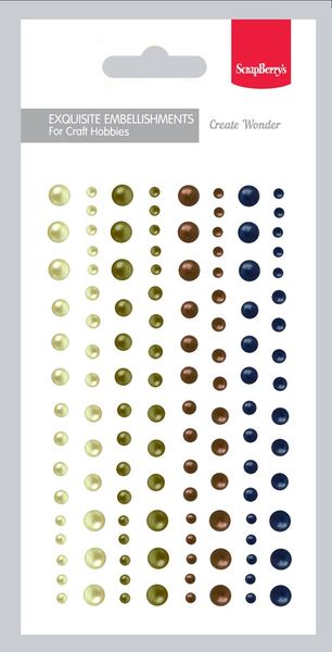 Adhesive halfpearls set 08