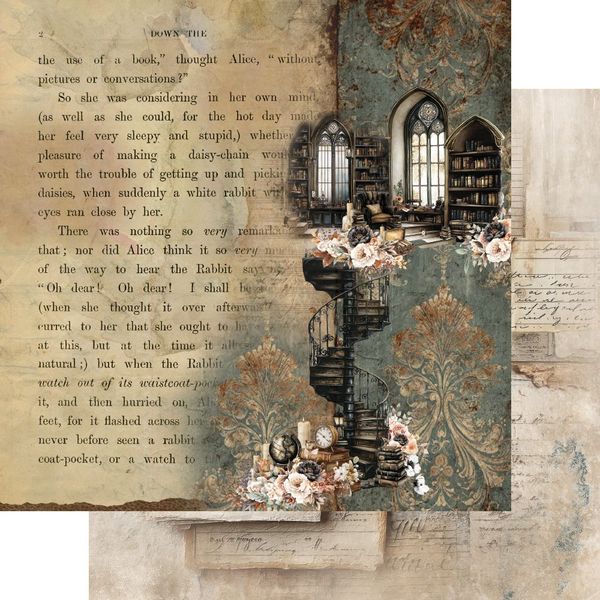 In the library 12x12