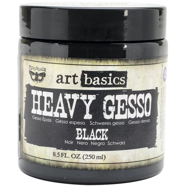Finnabair Art Basics Heavy Black Gesso 8.5oz