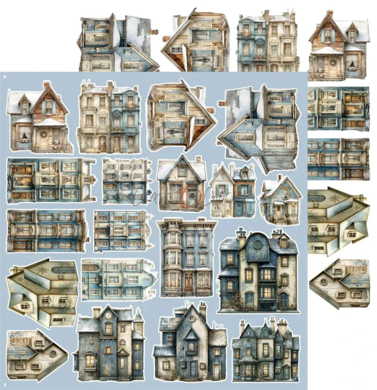 Craft O'Clock - Snow Games - Winter Extras Set - 12x12