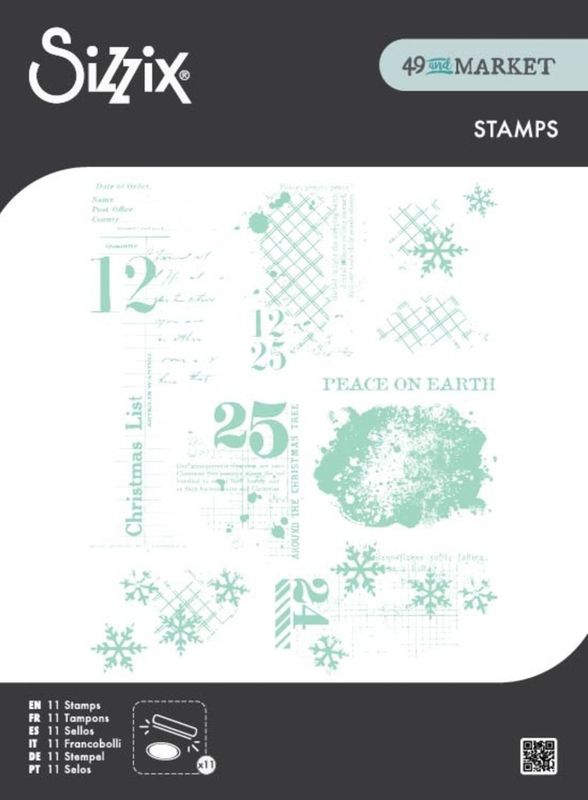 Clear Stamps Set Holiday Textures (11pcs) by 49 & Market